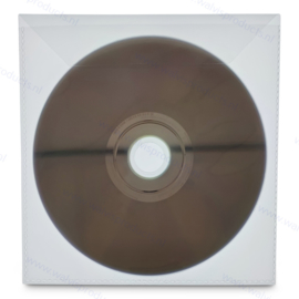 PP 1 CD / DVD hoesje met klep, transparant, dikte: 0.10mm.