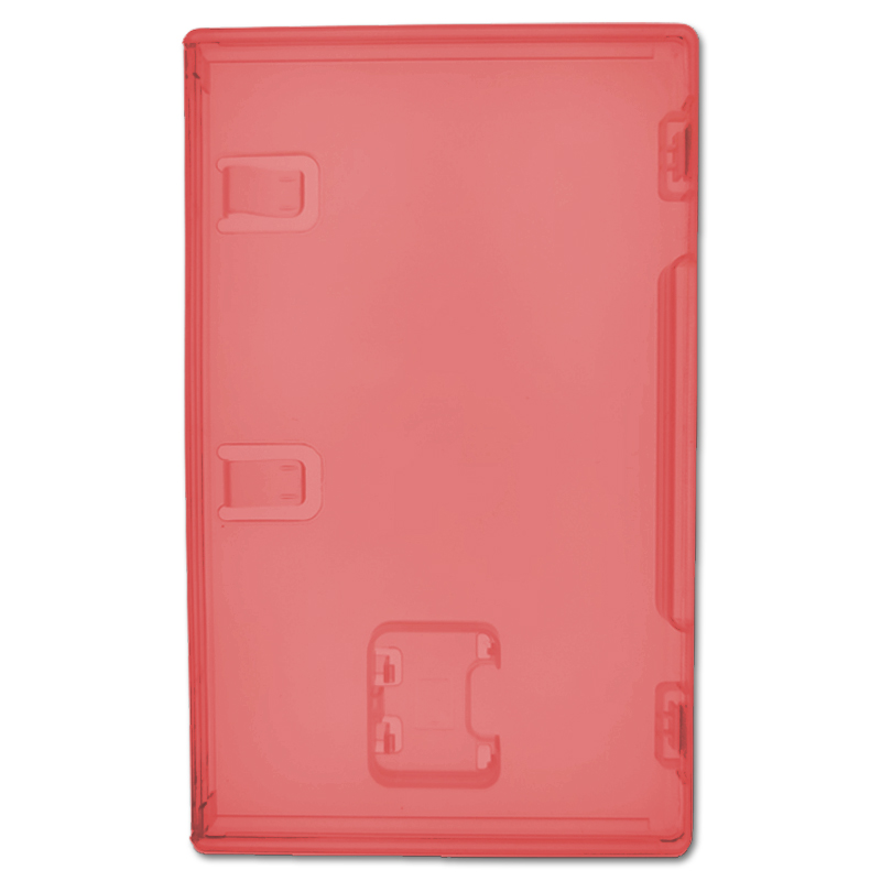 Nintendo Switch 2 game doosje, kleur: transparant-rood