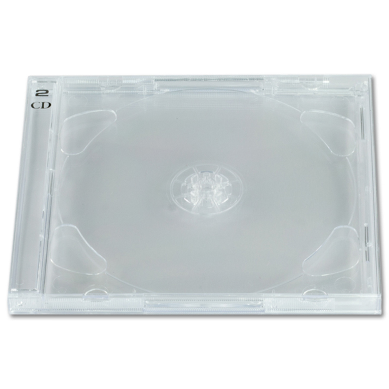 Boîtier 2 CD, sans plateaux, Brilliant, épaisseur 10.4 mm