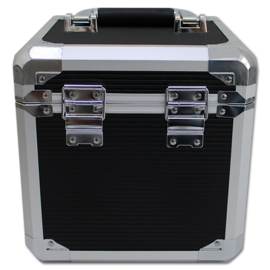 Walvis Products® Professional DJ-Koffer für ca. 60 Singles - Schwarz
