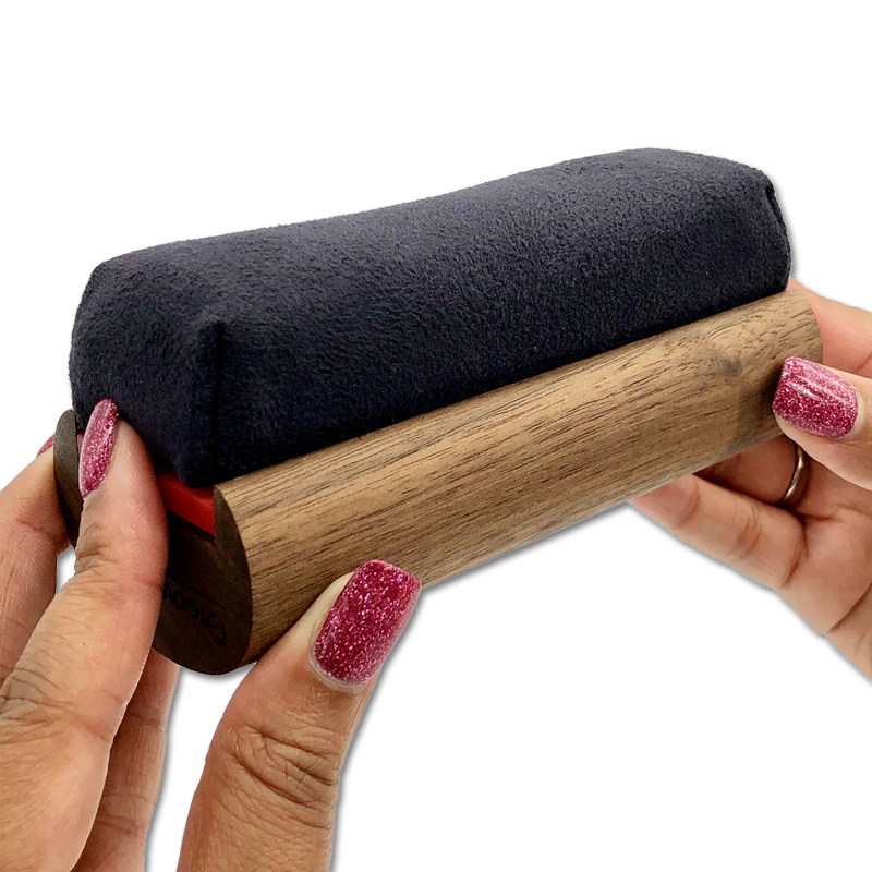 GrooveWasher vervangende reinigingspad - Black Terry Microfiber