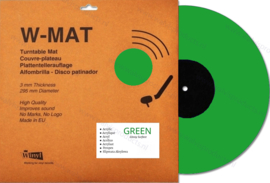 W-Mat - Winyl Acryl Draaitafelmat - groen
