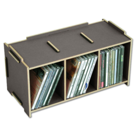 WERKHAUS CD Medienbox, Anthrazit für 30 Discs