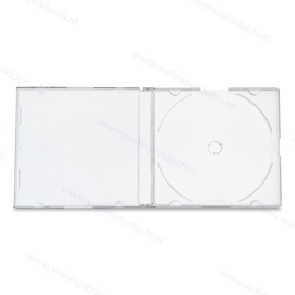 Slim 5.2 mm 1CD Box - clear lid/frozen-clear bottom