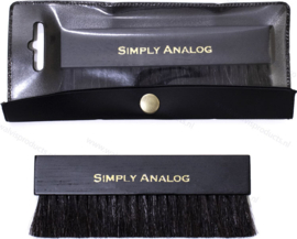 Simply Analog Anti-Static Record Brush | Black Oak & Goat hair