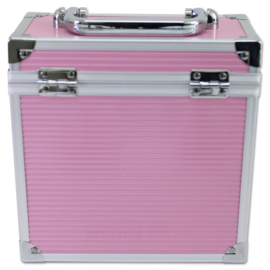 Walvis Products® 7" Vinyl Storage Case - capacity: approx. 35 units singles - pink