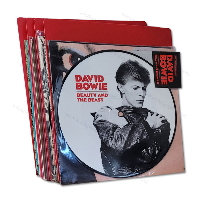 7-Inch Single Vinyl Record Divider - colour: red