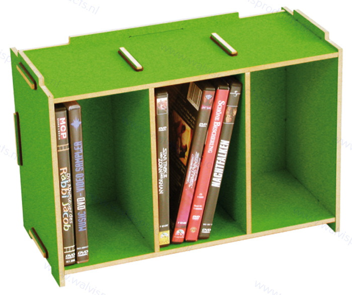 WERKHAUS DVD Mediabox - grass green - capacity: 18 discs