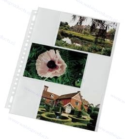 Prospekthülle mit Universal Lochung für 6 Hardcopy-Fotos (Bildgrösse 10 x 15 cm)