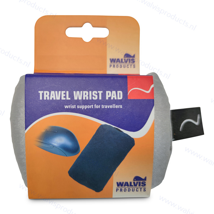 Walvis Products Travel Mouse Wrist Pad (muis-polssteun), kleur: zilver-grijs