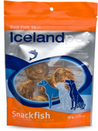 Icelandpet Red Fish Skin- Roodbaarshuid 50 gr