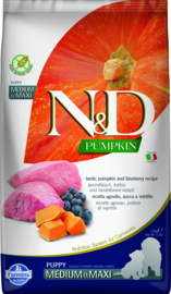 Farmina N&D Pumpkin Lam, Pompoen & Bosbes Puppy Medi/Maxi