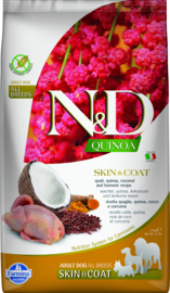 Farmina N&D Quinoa Skin & Coat Kwartel, Quinoa, Kokosnoot & Kurkuma Adult