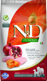 Farmina N&D Pumpkin Kip, Pompoen & Granaatappel Adult Medi/Maxi