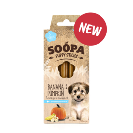 Soopa Dental Sticks Puppy - Banaan & Pompoen