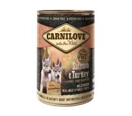 Carnilove blikvoeding - Puppy Salmon & Turkey 400 gr