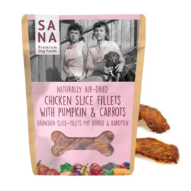 Sana Dog Slice Fillets Kip met Pompoen & Wortel 100 gr