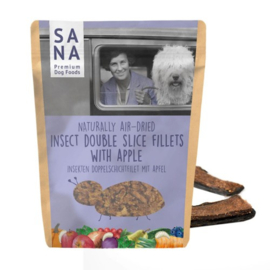 Sana Dog Double Slice Fillets Insect met Appel 100 gr