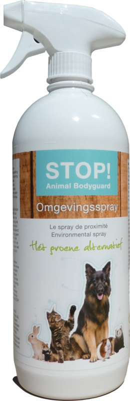 toewijding ruimte uitbarsting Stop! Animal Bodyguard Omgevingsspray 1 ltr | Stop! Animal Bodyguard |  Natuurlijk voor de hond