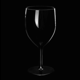 Kunststof wijnglazen 27cl zwart 6st