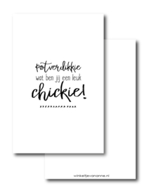 Minikaartje | Leuk chickie