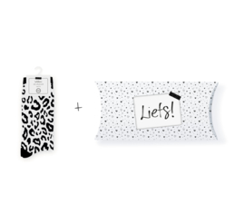 Sokken in geschenkverpakking | Leopard | Maat 37-41