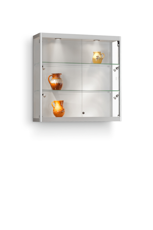 Wall Mounted Glass Display Cabinet With Led Side Lights Extra Shelf 1000 Optional Mirror Backpanel Add Switch To Optioneel Additional For Ral9005 Black Ral Of Choice Wall Mounted Glass Display Cabinet With, Small Glass Curio Cabinet With Lights