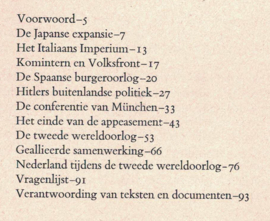 Voorspel en verloop van de Tweede Wereldoorlog - Historische thema's in teksten en documenten