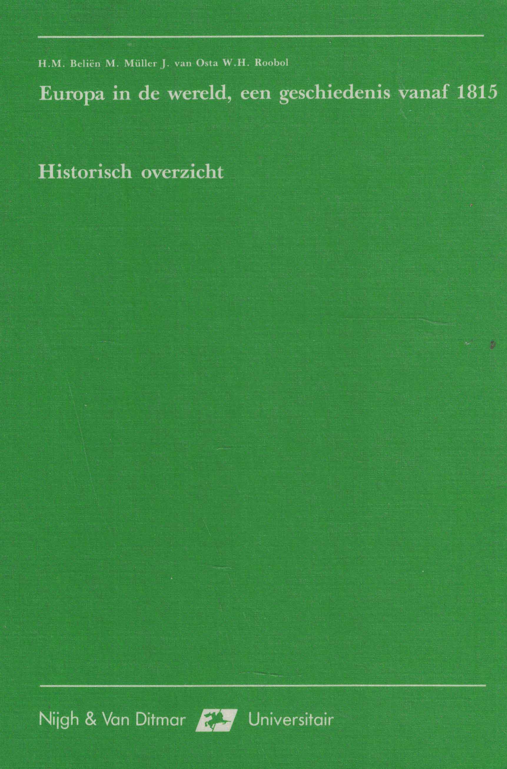 Europa in de wereld, een geschiedenis vanaf 1815 - Een historische overzicht (2e druk)