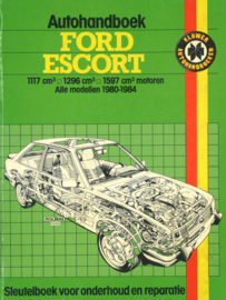 Autohandboek Ford Escort - 117 cm3 / 1296 cm3 / 1597 cm3 motoren - Alle modellen 1980-1984 - Sleutelboek voor onderhoud en reparatie