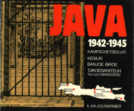 Java 1942-1945 Kampschetsen uit Kesilir, Banjoe Biroe en Tjikoedapateuh (15e bat. in Bandoeng)