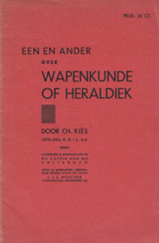 Een en ander over wapenkunde of heraldiek (inclusief erratum en de originele Koffie HAG folder)