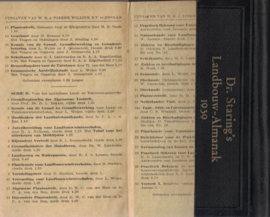 Dr. Staring's Landbouw-Almanak 1939