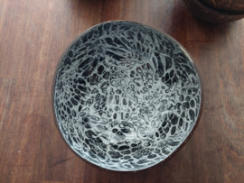 Coconut bowl zilver/zwart