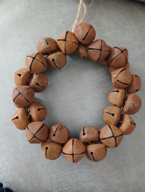 Roest cirkel met bellen
