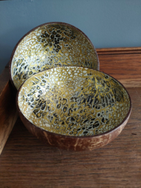 Coconut bowl goudkleurig