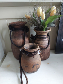 Nepalese houten vaas 1