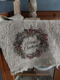 shabby doek kerstkrans