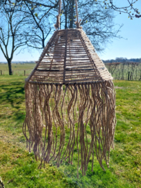 Solarlamp Raffia hangend