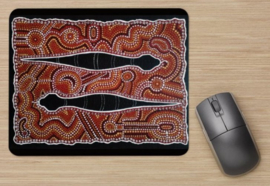 Snakes - aboriginal design van Karuna Vasantha