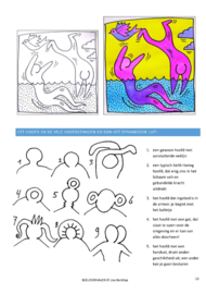 Beeldverhalen - werkboek van Lisa Borstlap - geinspireerd door Keith Haring (64 blzd.full colour)