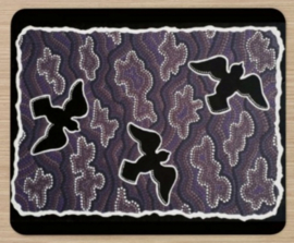 Birds - aboriginal design van Karuna Vasantha