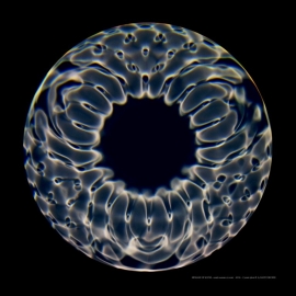 14 Cymatic poster  40 Hz  60x60 cm