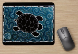 Muismat: Turtle - aboriginal design van Karuna Vasantha