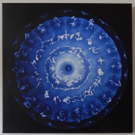 12 Cymatic photo on canvas  80x80 cm