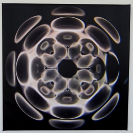 07 Cymatic photo  17 Hz  on canvas 60x60 cm