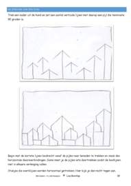 Organische en filosofische kunst - inspiratiebron Hundertwasser - werkboek Lisa Borstlap - 58 blz.full  colour