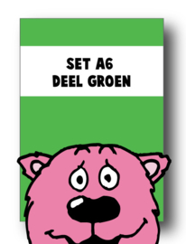 Set alle spellingkaarten A6 deel groen - 3 stuks