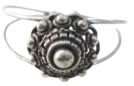 buigarmband bolle zeeuwse knop klassiek verzilverd ZKA519