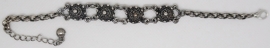 ZKA501 zwaar verzilverde zeeuwse knopjes armband